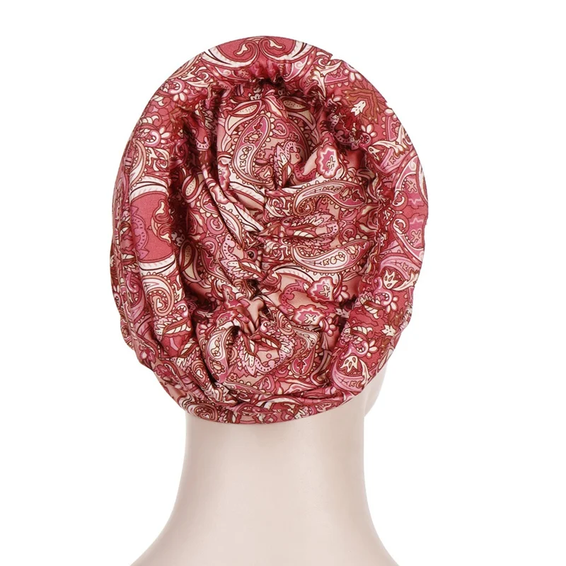 Мусульманские шарфы для женщин хиджабы Печатный мусульманский шарф шляпа рак химиотерапия Шапочка-тюрбан шарф шапка исламский головной убор