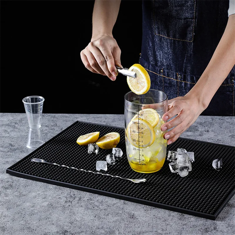 Rubber Service Bar Mat Heavy Duty Home Bar And Rubber Drip Mats Cocktail  Bartender Tea Cup Mug Set Waterproof Kitchen Placemat