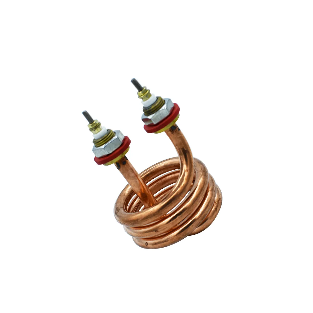 Спиральный нагреватель для дистиллированной воды с резьбой M16 220/380/В 10 мм диаметр