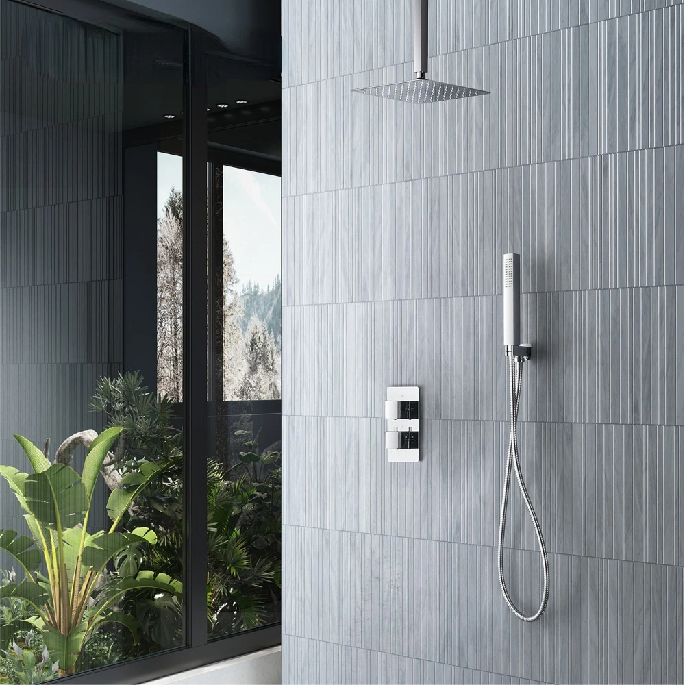 Скрытый настенный душ из нержавеющей стали Многофункциональный