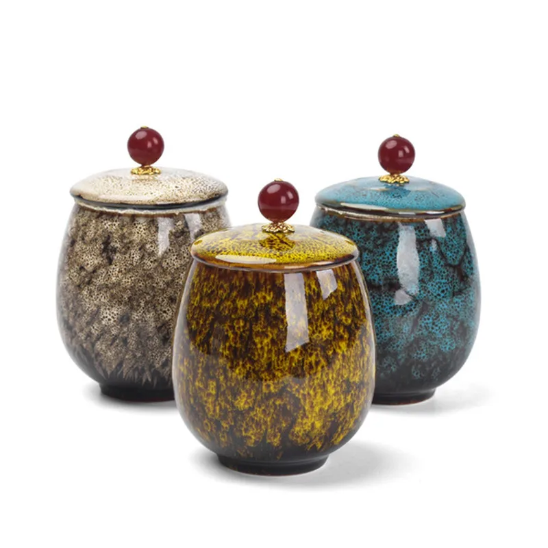 Cremation Urn-Funeral Urn for Pet-Made in Ceramics Hand-Painted- Display Burial at Home or in Niche at Columbarium