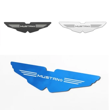 

Car-styling Creative 3D Metal Car Sticker stainless steel Emblem Badge Decal For Ford Mustang 2009-2017 Auto Accessories