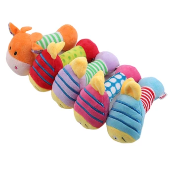 

0-12 Months Baby Rattle Mobiles Cute Baby Toys Cartoon Animal Hand Bell Rattle Soft Toddler Oyuncak Plush Bebe Toys