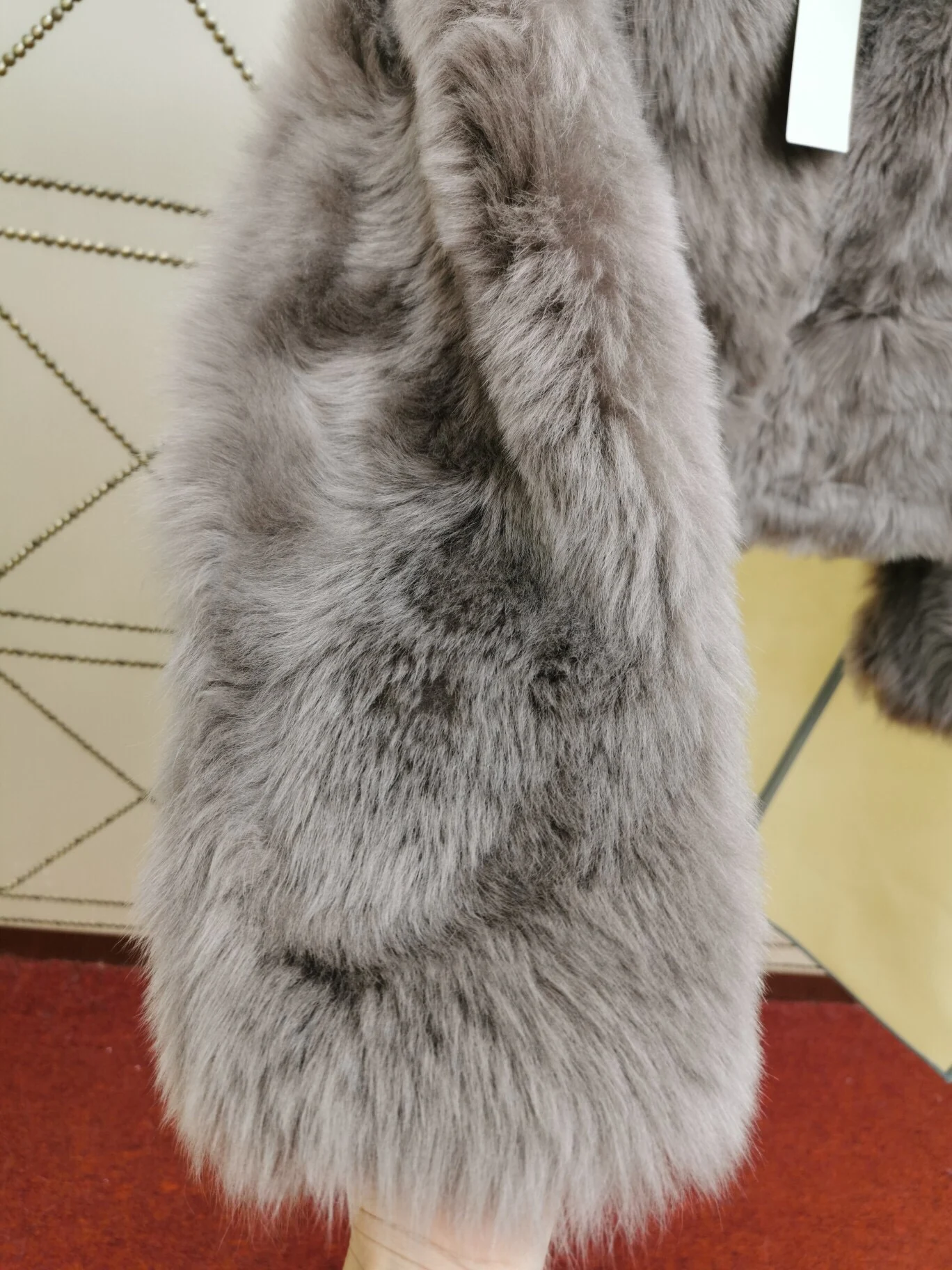 2010 New Arrival Spring Clothes Women High Quality Wool Sheepskin White Brown Turquoise Jacket Fashion V Neck Thick Fur Coat