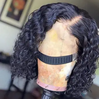 

Jerry Curly Lace Front Human Hair Wigs 13x6 Lace Frontal BOB Wigs With Baby Hair Short Bob Wigs For Women Pre-Plucked Wig 150%