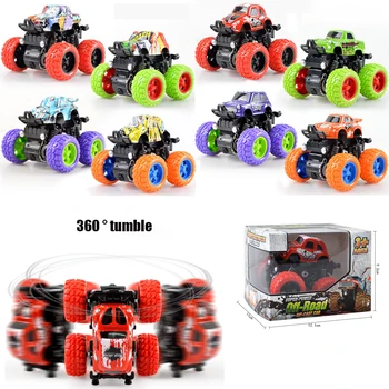 

New Alloy Car Toys Buggy Off-Road Trucks Full Proportion Toys Rock 360 Degree Rotation Tumble for Children Kids Mini Gift