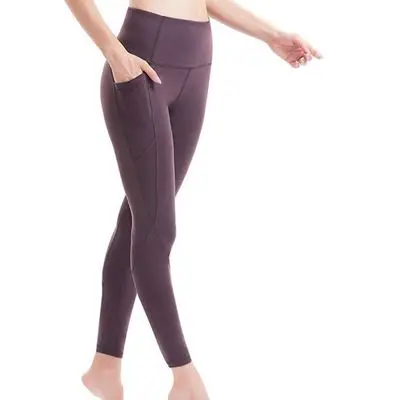 Jujube red FlowerDance спортивные Леггинсы спортивный женский для фитнеса и зала леггинсы брюки для йоги бесшовный для спорта карман Леггинсы спортивные штаны - Цвет: Jujube red