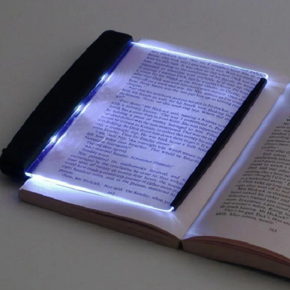 Книжный свет, Креативный светодиодный Настольный светильник, ночник для чтения, плоская пластина, портативная Автомобильная дорожная панель, светодиодный для дома, спальни