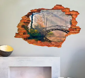 

Export Creative Wall Self-Adhesive Wall Stickers Bedroom Living Room PVC Removable 3D Environmentally Friendly Decoration Wallpa