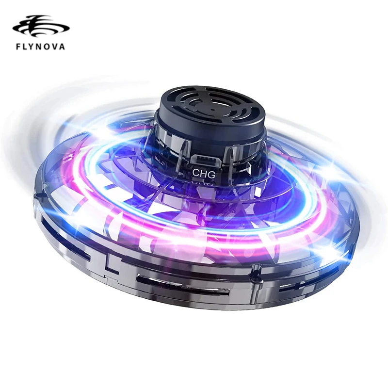 

Flynova Flying Spinner UFO Boomerang Mini Drone Magic Led Light Kids Children Adult Fidget Toys Christmas Birthday Gift Child