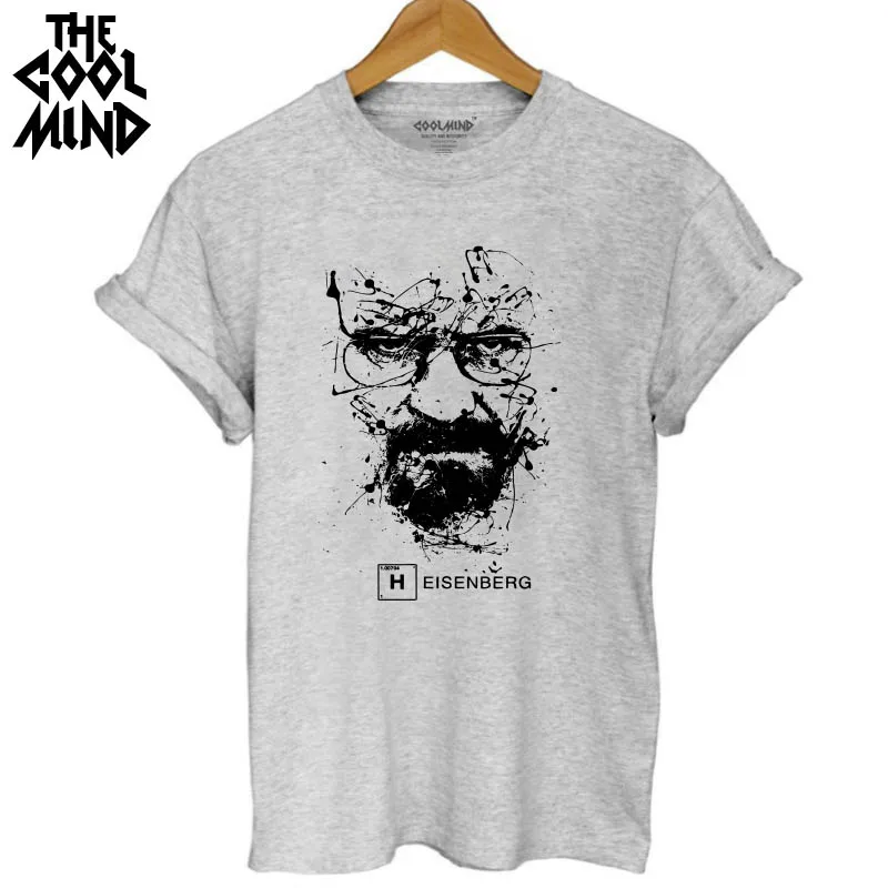 Женская футболка COOLMIND BR0111B 100% хлопок летняя забавная heisenberg женские футболки|top hip