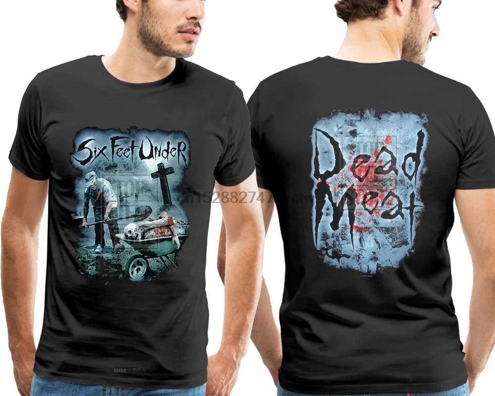 Футболка с надписью Six Feet под мертвецами размеры S M L Xl | Мужская одежда