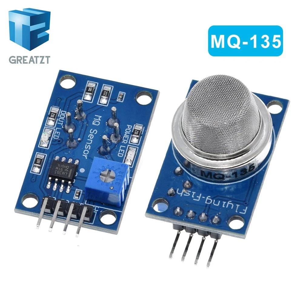 2PCS MQ-135 MQ135 Air Quality Sensor Hazardous Gas Detection Module For Arduino 