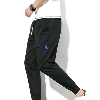 

New Casual Cool Men pants Cotton Slim Pant Fashion Business Solid mens sweat pants