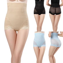 Женские трусы с высокой талией, дышащие, для коррекции фигуры, для похудения, для живота, нижнее белье, трусы для коррекции талии