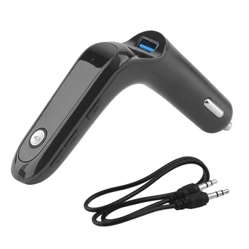 

Portable Car Vehicle V4.0 MP3 Player FM Transmitter LCD Screen Display Radio Transmitter With Car Charging Function