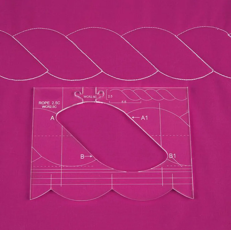 Новая линейка границы образец в наборе для швейная машина может создавать красивые границах 1 комплект = 4 шт.# RL-04W