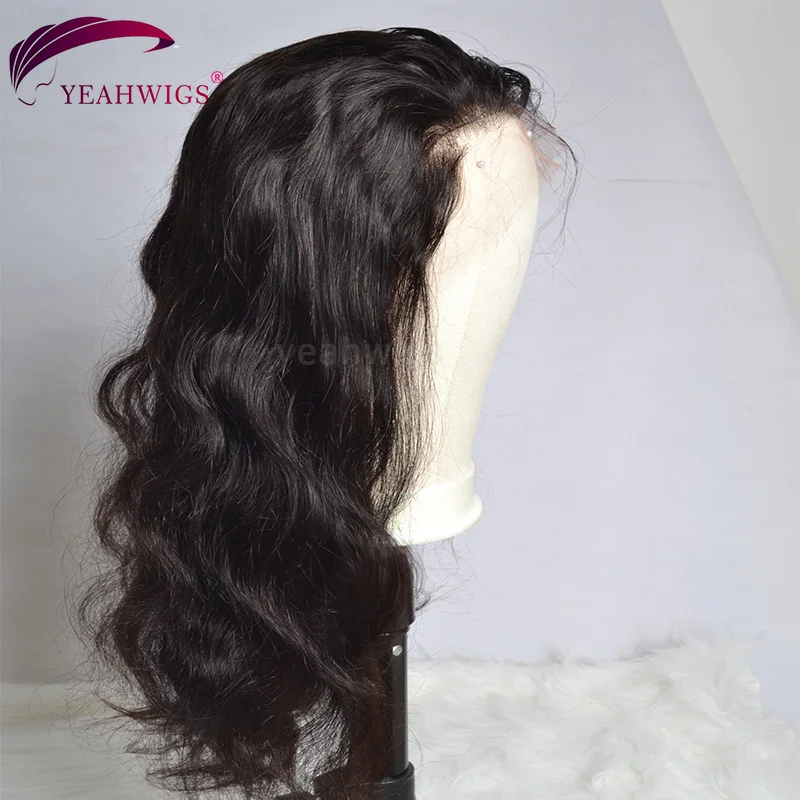 

Swiss Lace Front Human Hair Wigs Free Part 13x6 Long Glueless Wavy Brazilian Body Wave Lace Closure Wig For Black Women