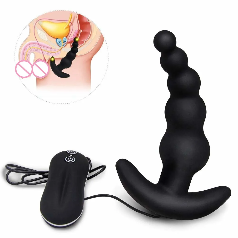 Anal Vibrator Vibrating Butt Plug 10 Mode Black Color Silicone anal beads For Male &amp Female Sex Toys for couples sex shop | Красота и
