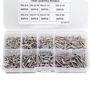 

400Pcs Self Tapping Screw 304 Stainless Steel