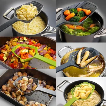 

Kitchen Accessories No-stick Drain Colanders Shovel Strainers Veggies Water Leaking Cooking Kitchen Tools Cocina Cooking Gadgets