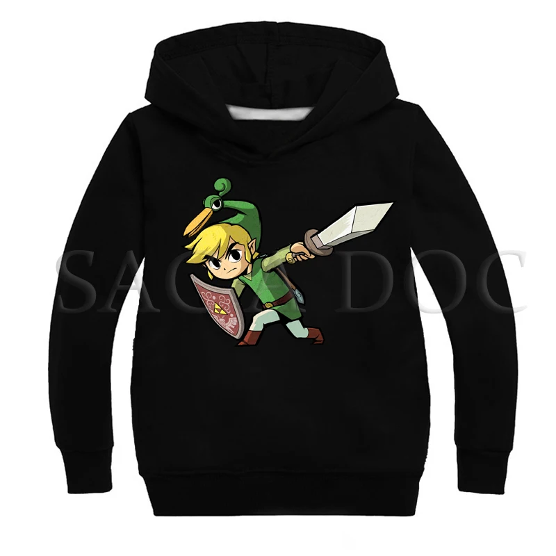 Hoodies 5 Легенда о Зельде толстовки для маленьких мальчиков и девочек Детский свитер для малышей Детская весенне-осенняя Повседневная Верхняя одежда, пальто - Цвет: Hoodies 5