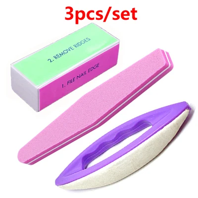 3pcs style 19 Пилка для ногтей, буферный Набор для пилок для ногтей, профессиональная губка, полировщик для ногтей, Полировочная пилка для маникюра, инструмент для шлифовки ногтей - Цвет: 3pcs style 19