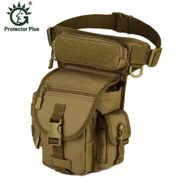 

Protector Plus Men Waterproof Nylon Leg Bags Molle System Waist Pack Multi-Function Men Waist Bags D528