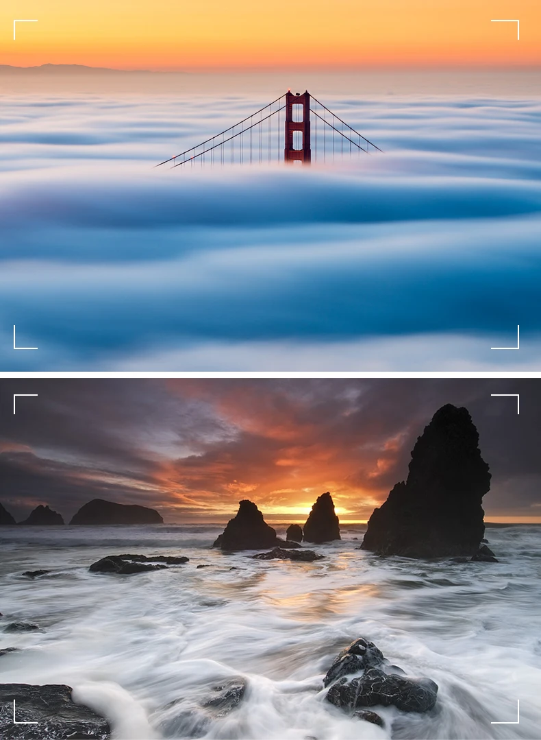Telesin-conjunto de filtros polarizados para câmera fotográfica,