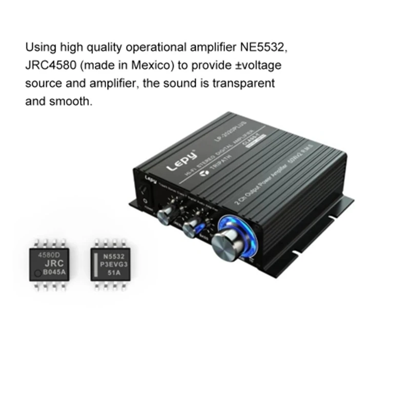 Lepy LP-2020PLUS Hi-Fi стерео класс T цифровой аудио усилитель мощности мини домашний стерео аудио усилитель 50Wx2(US Plug