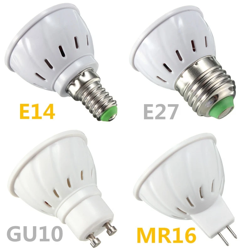 60 LED Bulb Light Lamp 3.5W 2835 SMD Spotlight Household 250-300Lumen Pure Warm White DC12V E14/E27/GU10/MR16 Non Dimmable | Лампы и