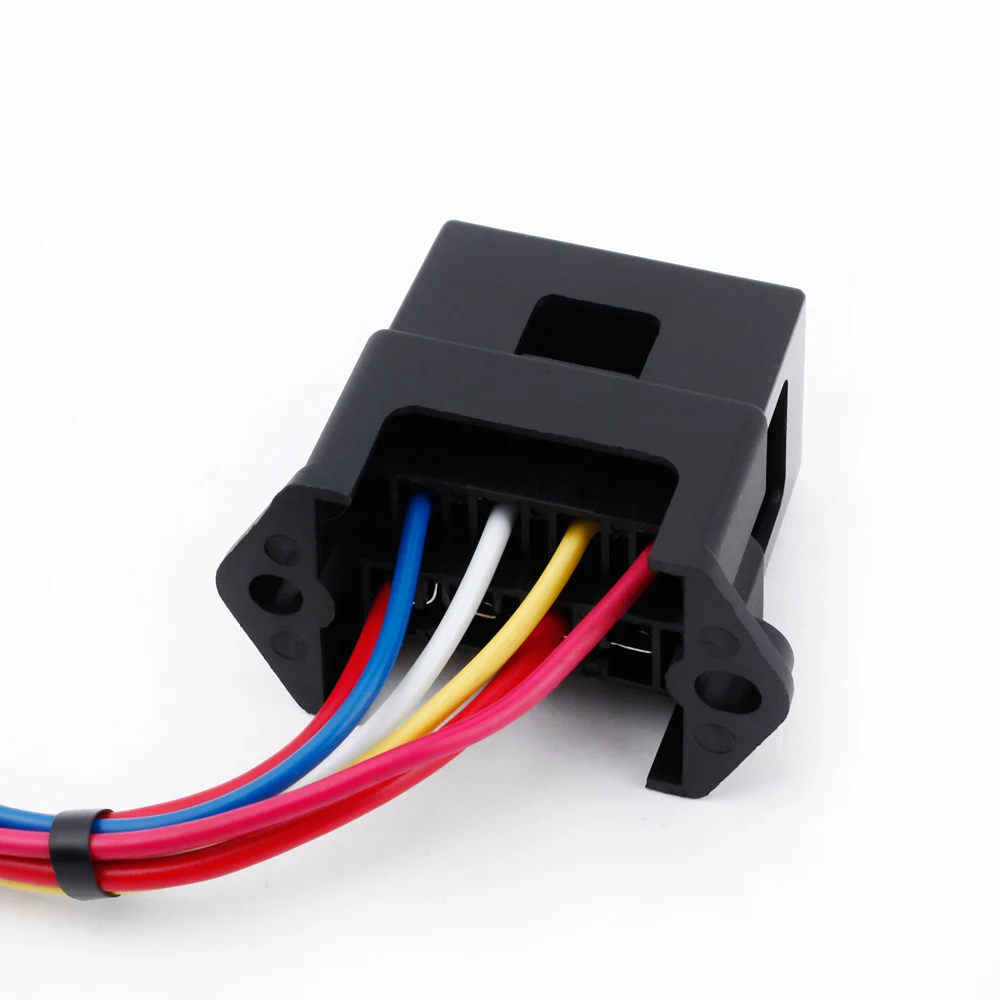 

4 Way DC32V Circuit Car Trailer Auto Blade Fuse Box Block Holder ATC ATO 2-input 4-ouput Wire