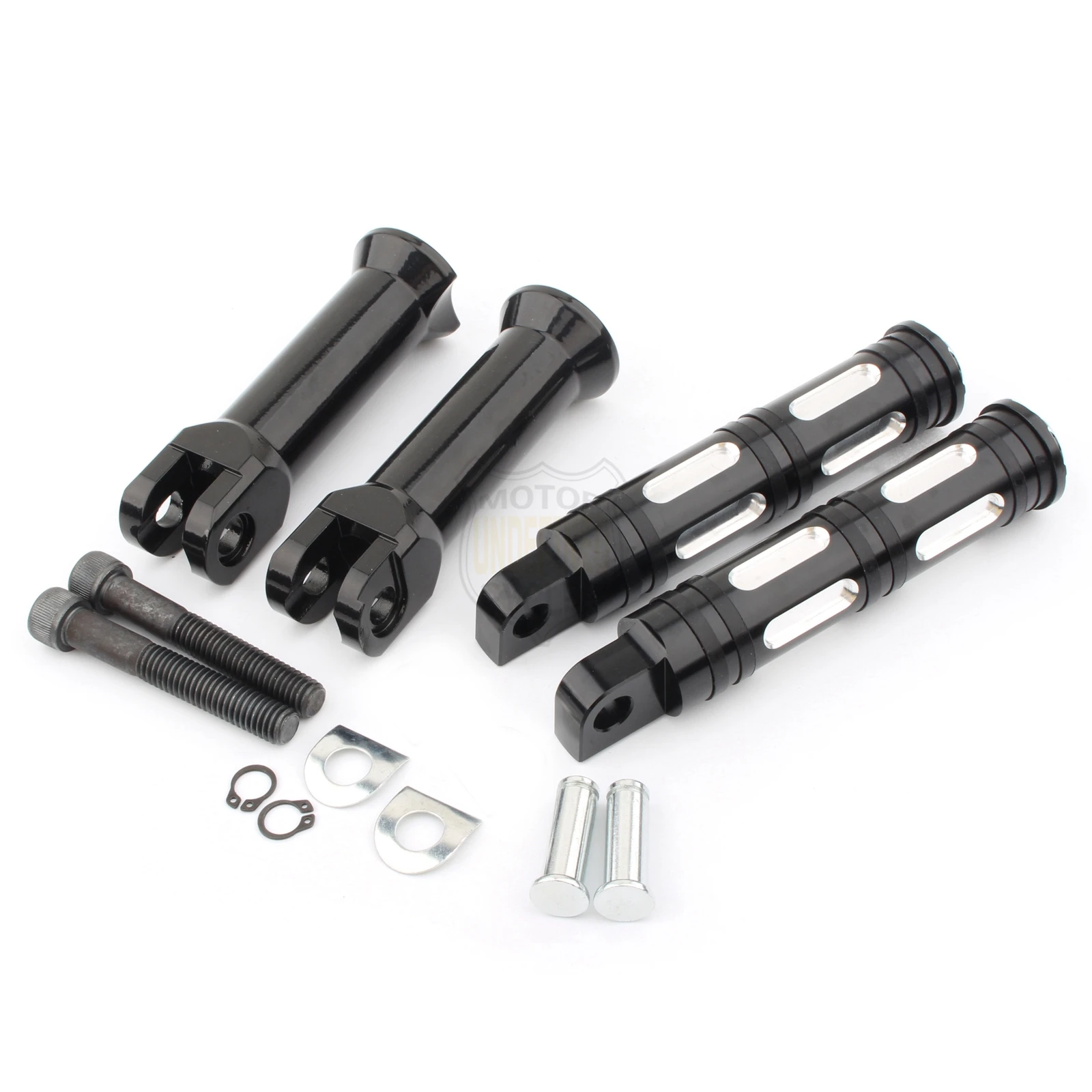 suportes de apoio para os pés da motocicleta traseiro cnc pé pegs para harley softail menino gordo rua bob esporte glide flsl