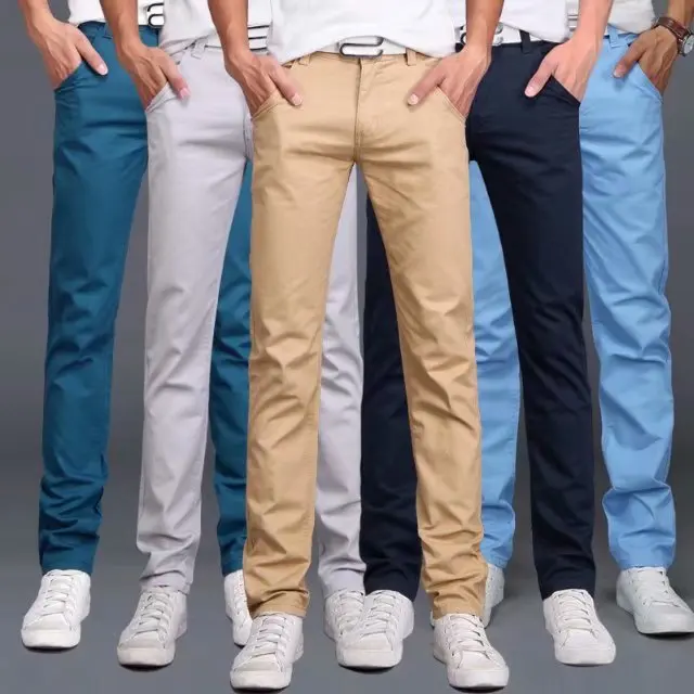 

Spring Summer MEN'S Casual Pants Korean-style Trend Slim Fit Versatile Straight-Cut Pants Business MEN'S Trousers Formal Wear Su