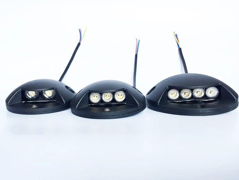 à Prova Dwaterproof Água w 3 4 Led Luz Subterrânea Spotlight Deck Jardim Caminho Chão Enterrado Quintal Lâmpada Paisagem Iluminação 12 v Ac85-265v 2 4 À prova dwaterproof água 12 v AC85-265V