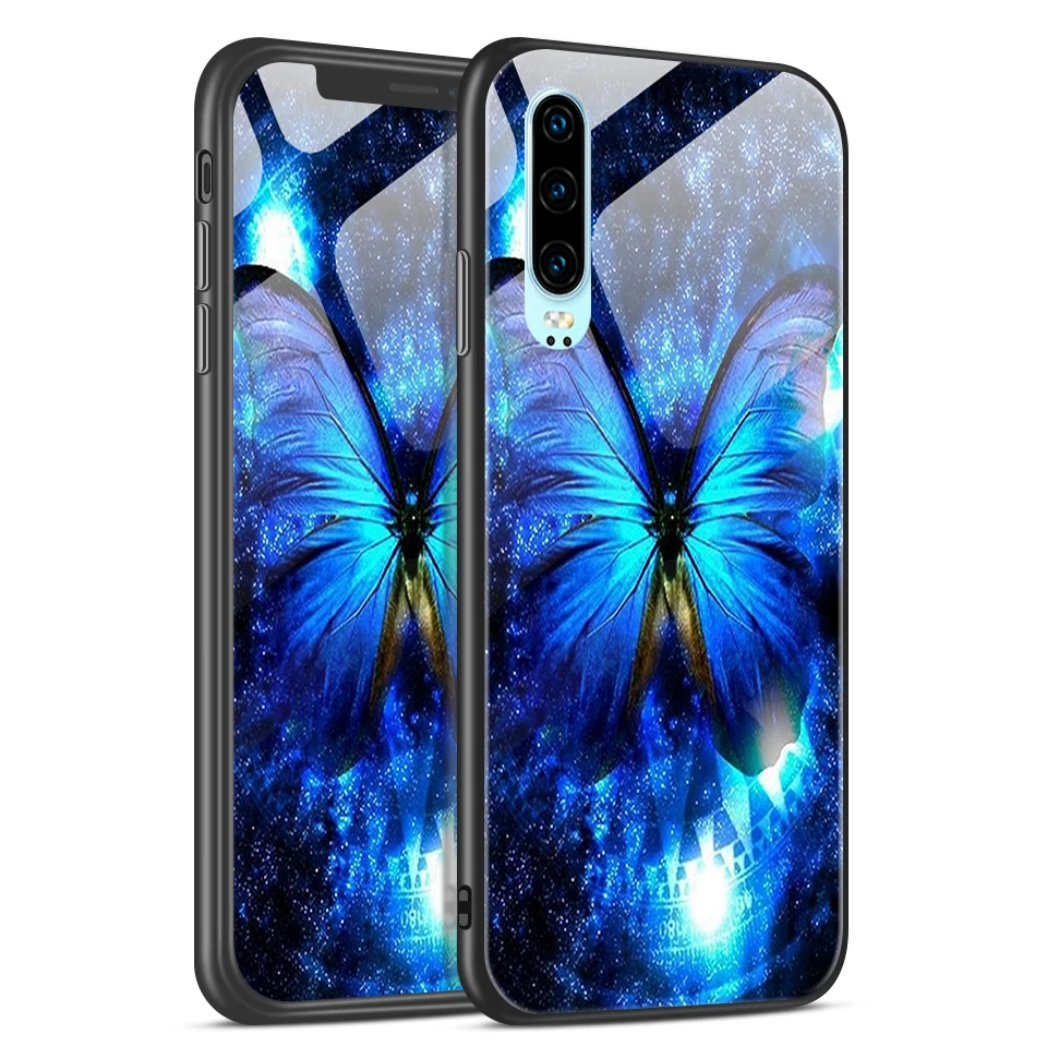 Чехол для телефона huawei P30 Lite Pro закаленное стекло чехол для huawei ELE VOG MAR L29 L04 LX1 P30Pro роскошный противоударный жесткий чехол - Цвет: W199