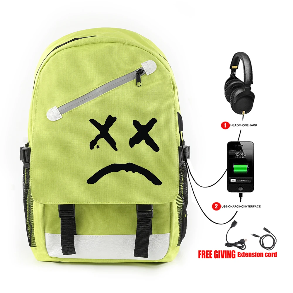 Модный дизайн Lil открытый рюкзак USB походный рюкзак для ноутбука для школы подростков девочек студентов водонепроницаемый Lil открытый холст сумки