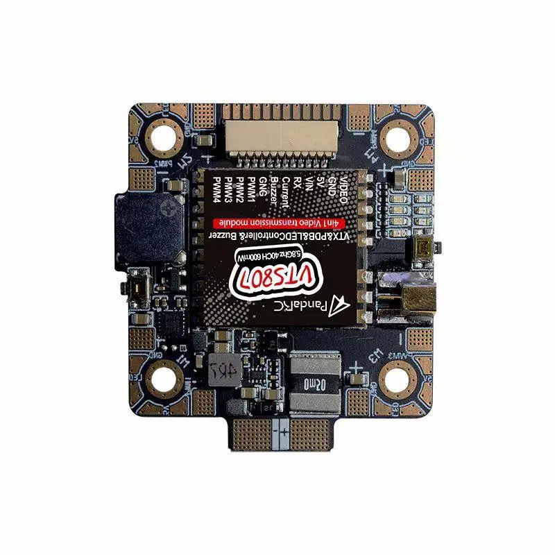 PandaRC VT5807 40CH 25-600mw 2-6S SmartAudio VTX встроенный PDB 85 дБ звуковой сигнал BEC светодиодный