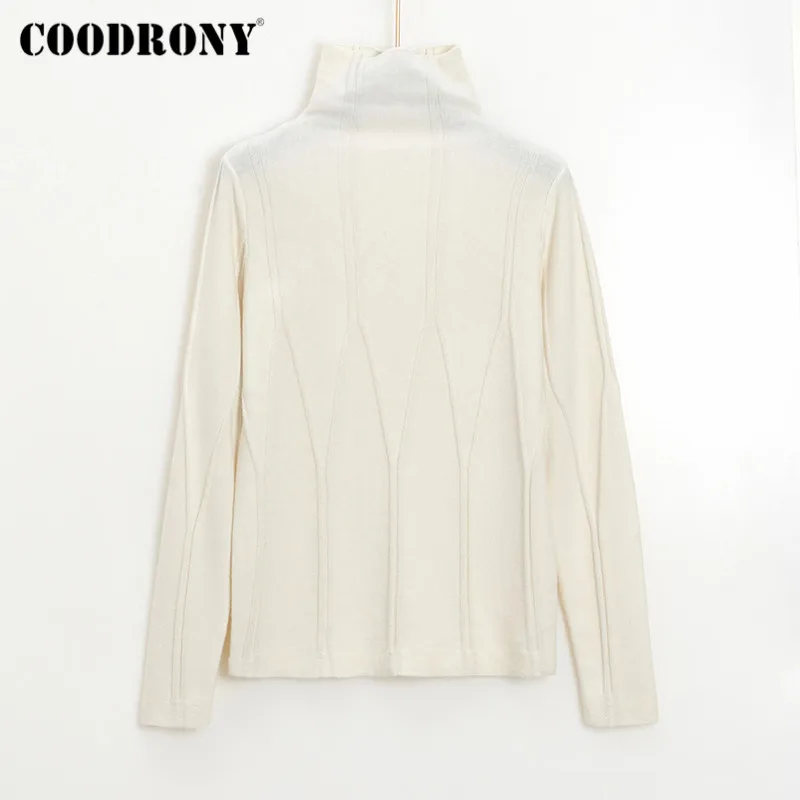 COODRONY Brand Casual Elegant Slim High Quality Wool Pullover Sweaters Women 2020 Winter Knitted Striped Female Jumpers W1120