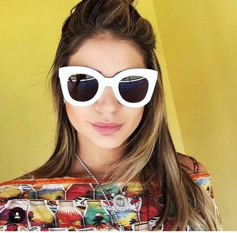 Fashion Women's Sunglasses 2021 Trend Famous Cat Eye Sunglass Female Retro Candy Sun Glasses For Women Luxury Brand Shades UV400 (5)