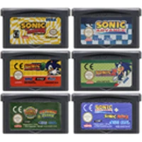 Картридж для видеоигр 32 бит консольная карта Nintendo GBA Sonicc Advance версия на английском