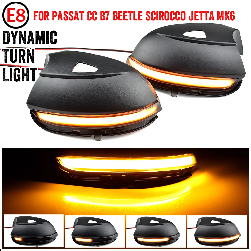 Led Side Wing Dynamic Turn Signal Light Rearview Mirror Indicator For