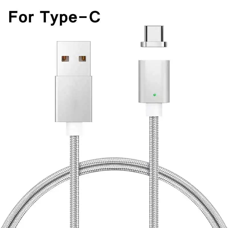 Светодиодный магнитный кабель Micro usb type C супер быстрая зарядка телефона Microusb type-C магнитное зарядное устройство usb c для iphone huawei xiaomi