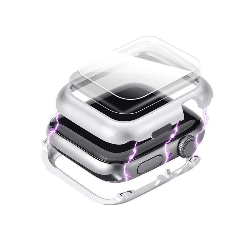 Magnetic cover For Apple Watch case apple watch 5 4 3 44mm/40mm iwatch band 5 42mm/38mm screen protector protective glass