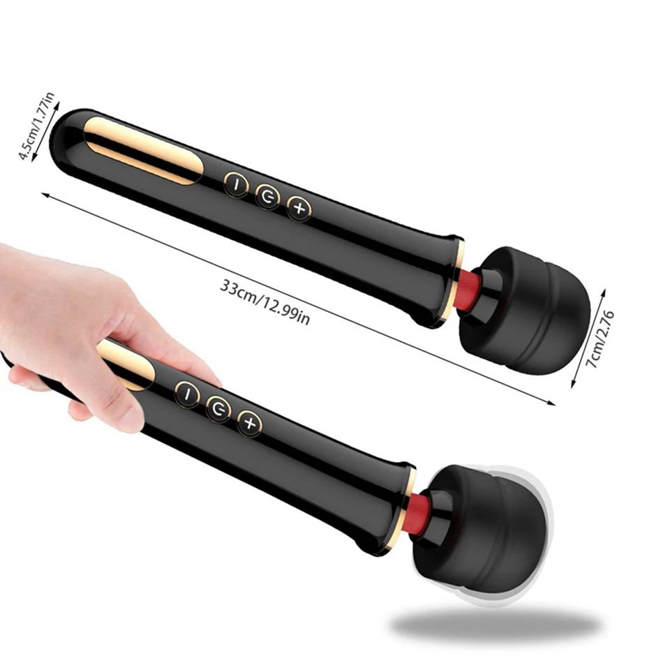 Powerful Clit Vibrator For Woman Huge AV Magic Wand Personal Body Massage Clitoral Stimulator Big Head Vibrator Erotic Sex Toys