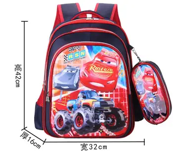 

Disney Kids Kindergarten Backpack Cartoon 3D Car School Bags Boys Primary School Backpack Schoolbags Mochila Infantil