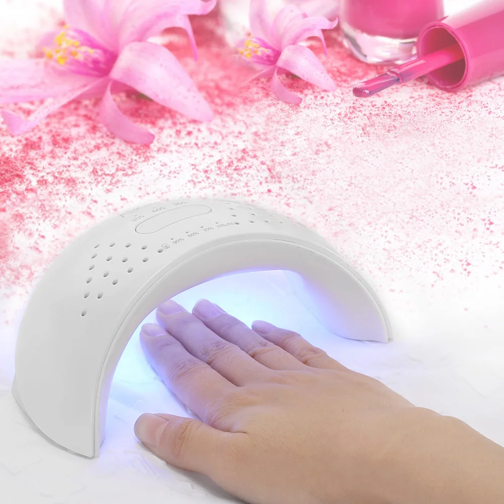 

Abody 12W 365+395nm UV Lamp Nail Dryer Rechargeable Fingernail & Toenail Fast Curing LED Nail Lamp Light Machine Salon Nail Tool