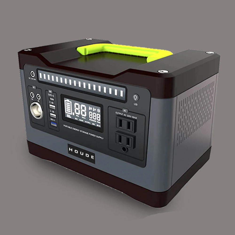 US $399.50 Solar Generator Power Station 550WH Multifuction Power Bank DC QC TypeC USE Grid Lithium Ion Batttery For Phone Computer Fan