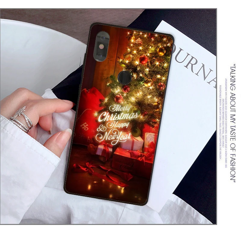 Праздник Рождество дерево год чехол для телефона для Xiaomi redmi Note 7 mi 9 mi x2 mi x2S Note3 8 8SE redmi 5 5Plus Note4 4X - Цвет: A7