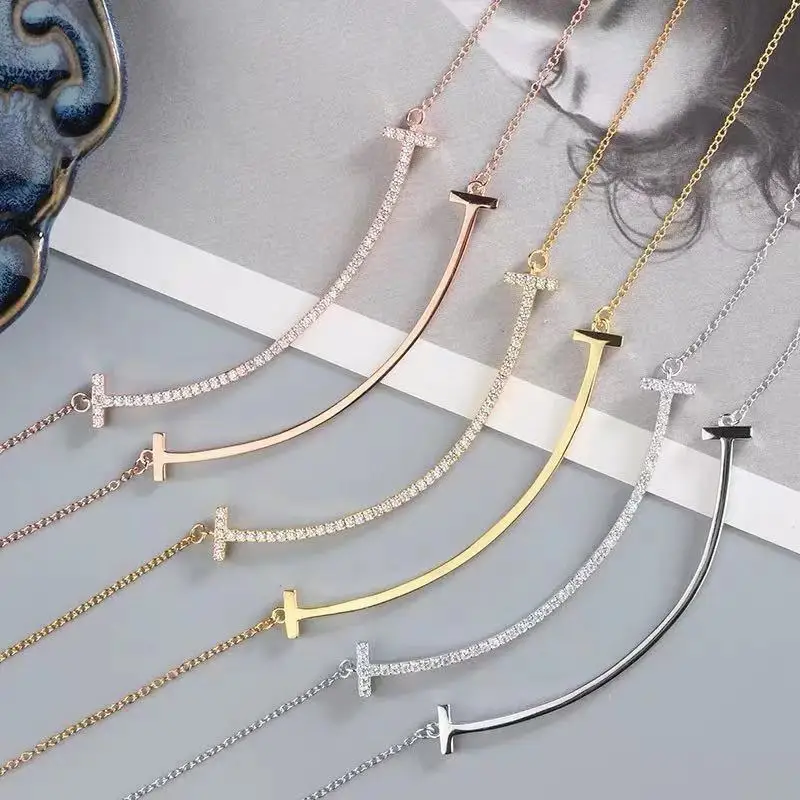 

S925 Sterling Silver Necklace Smiling Face Series,High Quality1:1With Logo,Women Birthday Valentine's Day Gift Jewelry